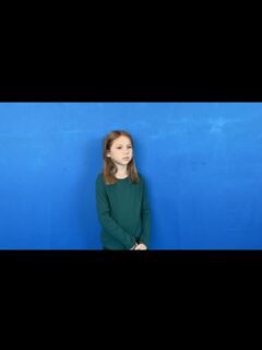 OSAS student @isabelladoellinger taping with Ms.Riley for a movie audition! 🎬☀️