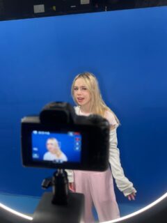 OSAS student @_elizavi killing it in her audition taping!🎬