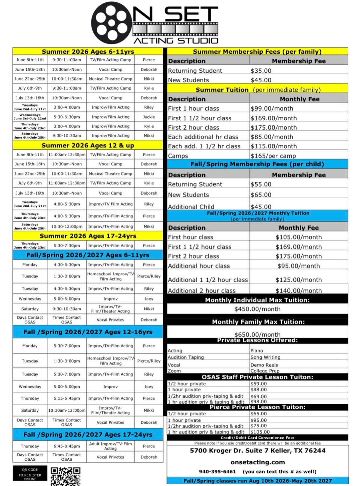 Actors you have been asking about summer classes and super thrilled to announce they are NOW OPEN!! Use the link in our bio or email us to sign up today!!☀️