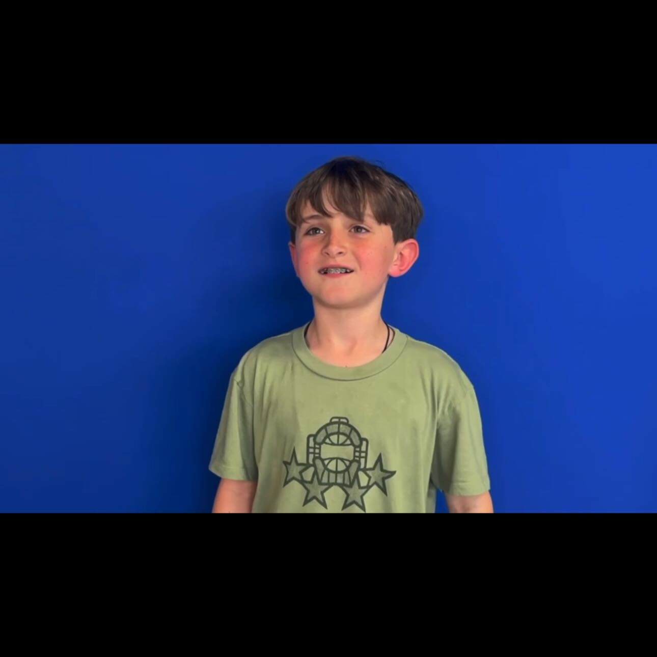 Taping with OSAS student Luke today!☀️