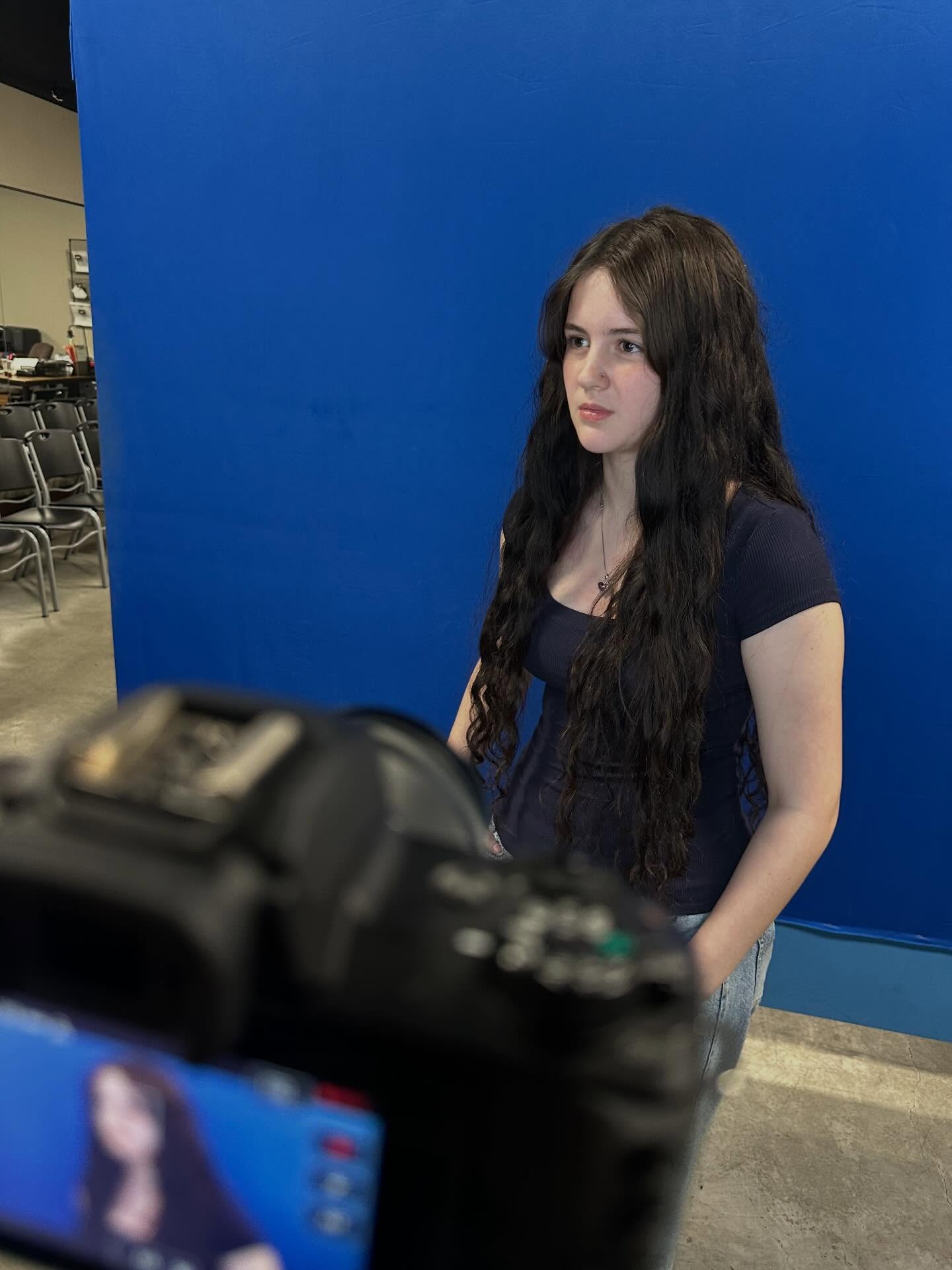 Tapings with OSAS student @angeliqueegracee today! Great job!!🎬