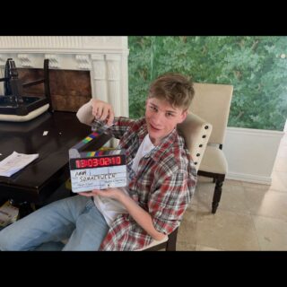 OSAS student @williamhines0_ killing it on set! 🎬💥