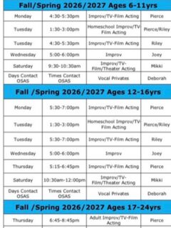 Actors! Fall classes are already filling up!! Want to take your acting to the next level?! Then sign up today by emailing us or use the link in the bio!🎬✨